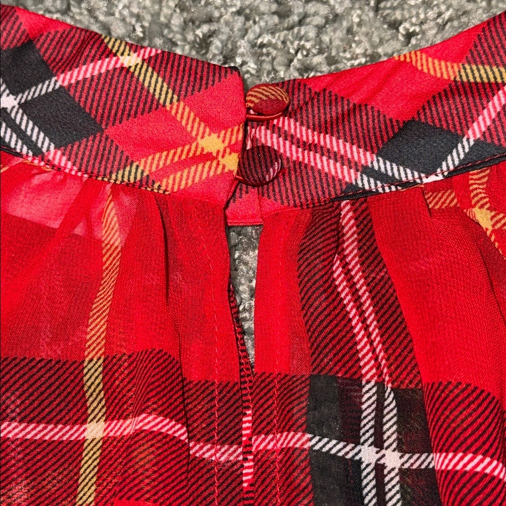 New York & Company Plaid Blouse (XL). - Picture 8 of 10